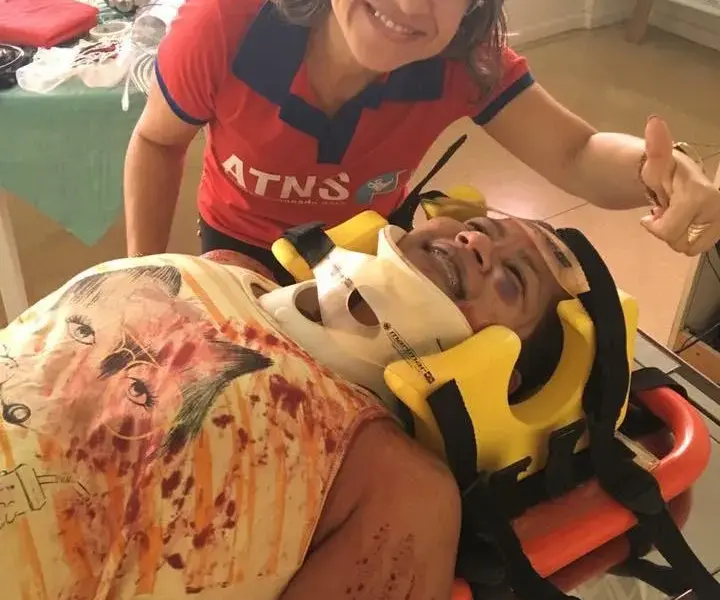 Turma do curso ATNS em atividade prática, foto 2