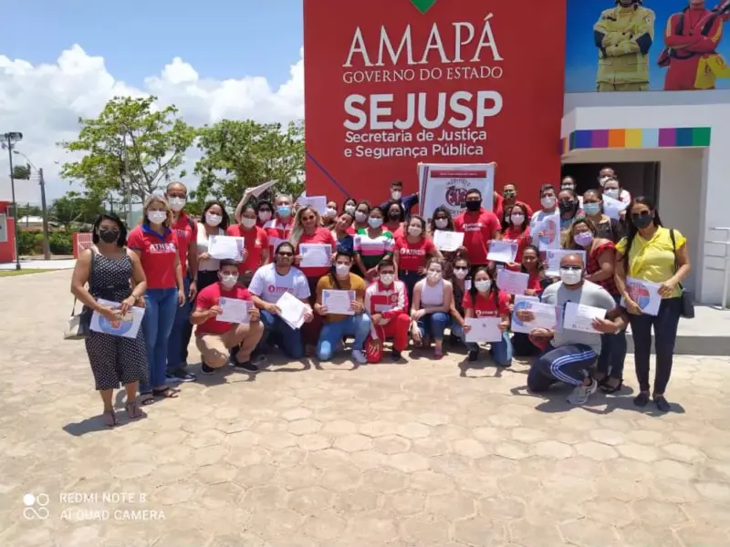 Turma do curso ATNS em atividade prática, foto 3