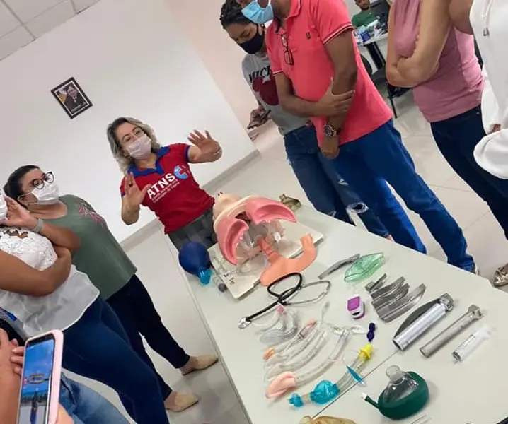 Turma do curso ATNS em atividade prática, foto 16