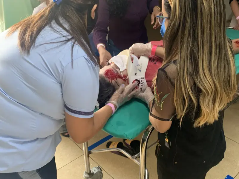 Turma do curso ATNS em atividade prática, foto 19
