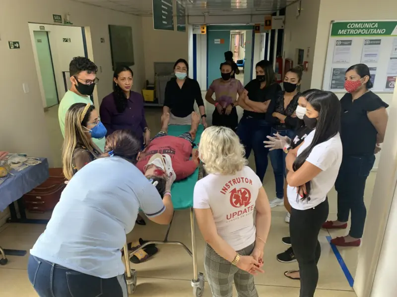 Turma do curso ATNS em atividade prática, foto 20