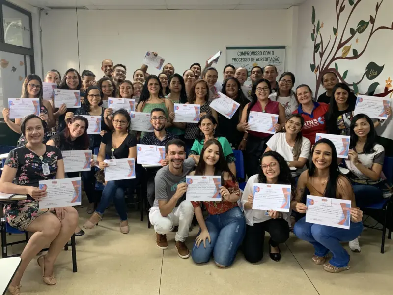 Turma do curso ATNS em atividade prática, foto 32