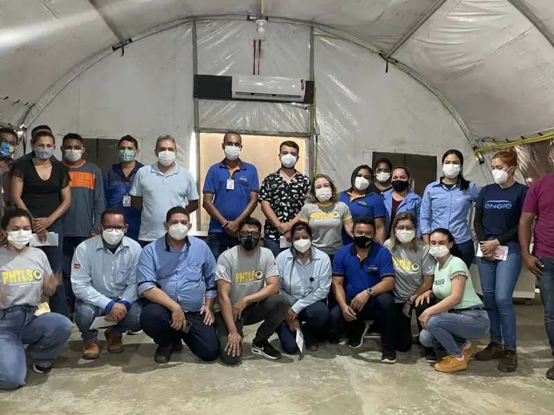 Turma do curso PHTLS em atividade prática, foto 32